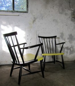 2 vintage spijlenstoelen, fauteuils Pastoe - Tapiovaara stijl